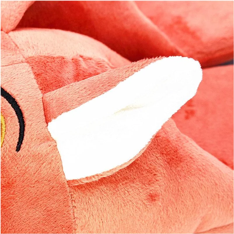 Тапочки унисекс зимние теплые с рисунком лисы круглым носком |