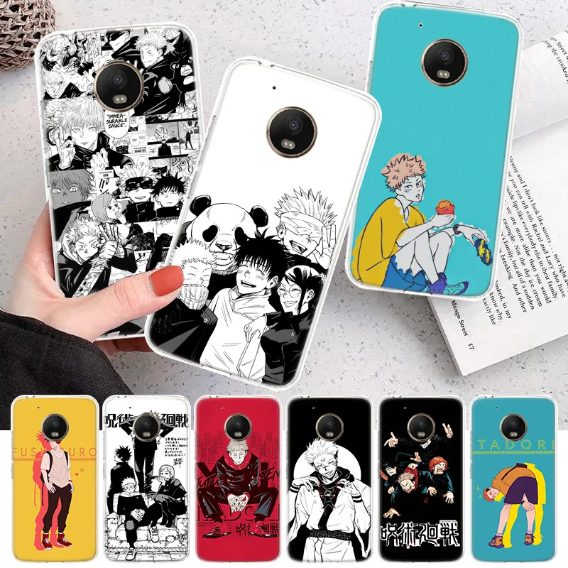 

Anime Jujutsu Kaisen Soft Cover Soft Phone Case For Motorola Moto G7 G8 G9 G6 G30 E5 E6 Power Plus Play One Macro Action Fusion