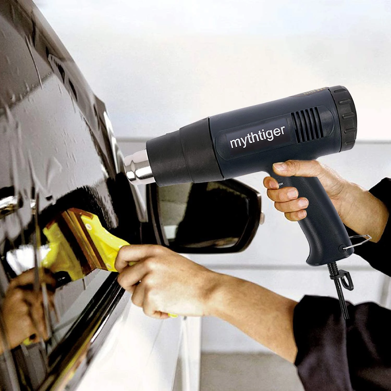 

Ship From ES RU Heat Gun Power 2000W with Hot Air Gun Overload Protection with 4 Metal Nozzle Shrink Wrapping/Tubing, Paint