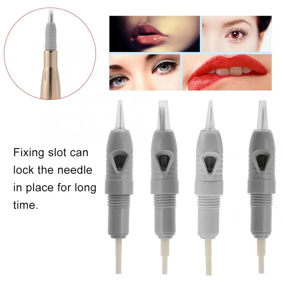 Пирсинг иглы 4 типа 10 шт бровей губ татуировки картридж поворотный микро