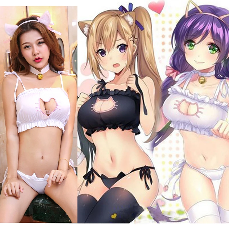 Cat Keyhole Bra Hentai