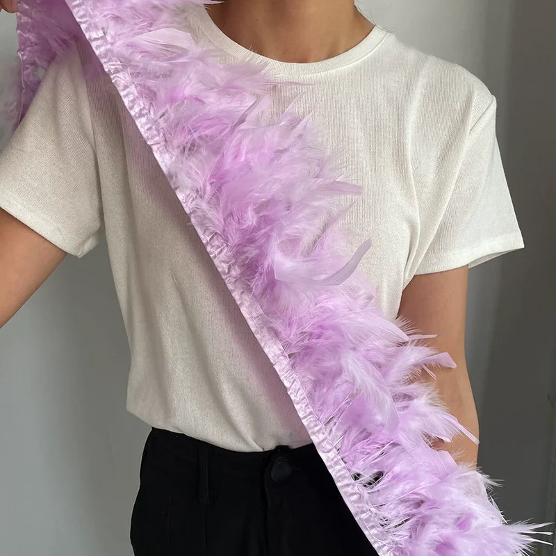 Натуральная перьевая лента из индейского пера 4M, окрашенная марабу, для вышивки, платья, ленты, декора стены шириной 10-15 см.