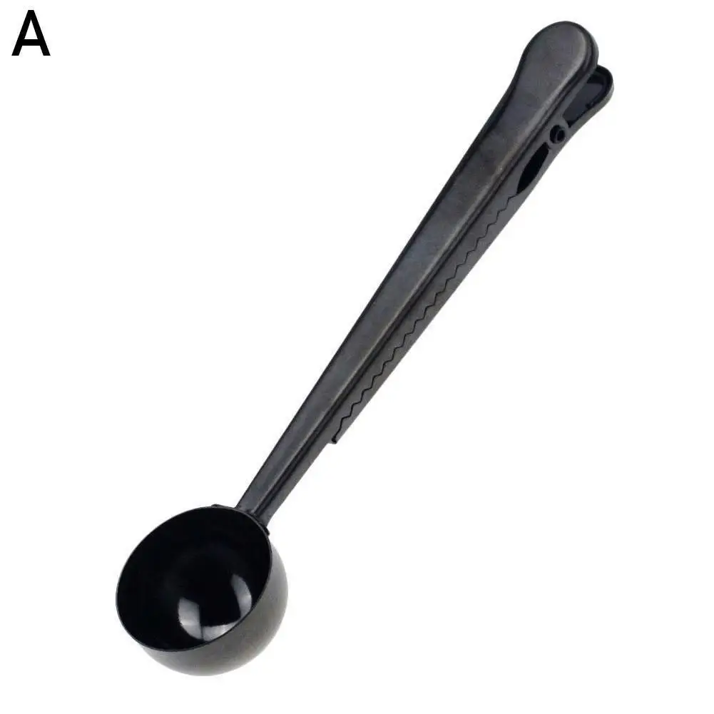 

New Coffee Tea Measuring Scoop Multifunction Steel Scoop Measuring Ground With Coffee Scoop Clip Coffee Spoon F6Y3