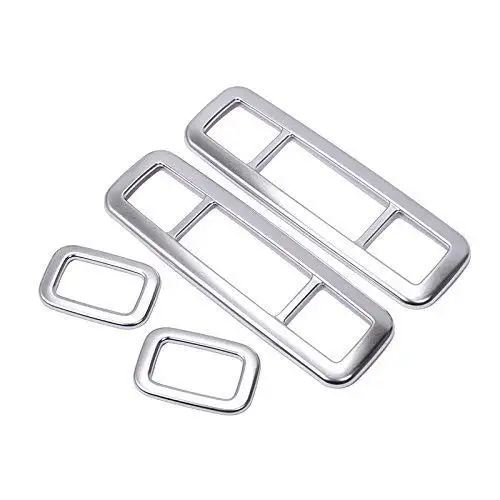 ABS Матовый Хром Интерьер крыши автомобиля Чтение свет рамка Крышка Накладка для