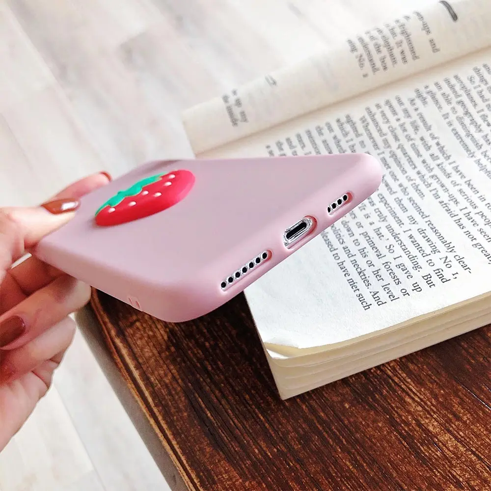 KISSCASE милый 3D апельсин чехол для iPhone XR XS Max 7 8X6 6s Plus Мягкий ТПУ Funda 6 8 Coque |