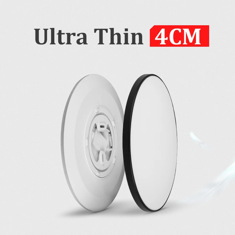 $16.90 Modern Ceiling Lamp 220V Led Ceiling Lights 18/30/40/50W Ultra Thin Panel Lighting Fixture for Living Room Bedroom Kitchen Hall