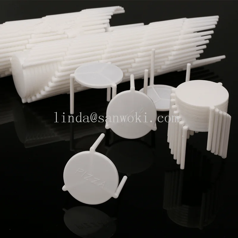 1000 шт. одноразовый пищевой белый твердый пластиковый контейнер для пиццы