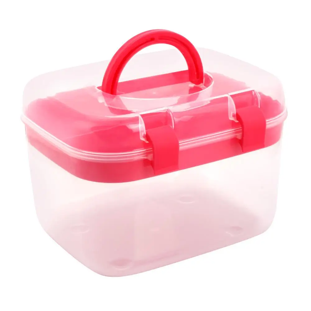 Пластиковый бытовой контейнер для хранения двухуровневый Настольный органайзер