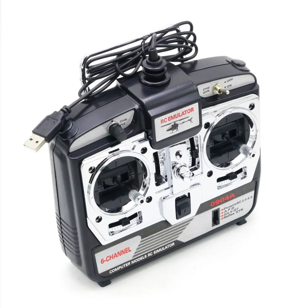 6CH RC Flight Simulator JTL-0904A поддержка Realflight G7 Phoenix 5,0 XTR пульт дистанционного управления Вертолет с фиксированным крылом Дрон(MODE2