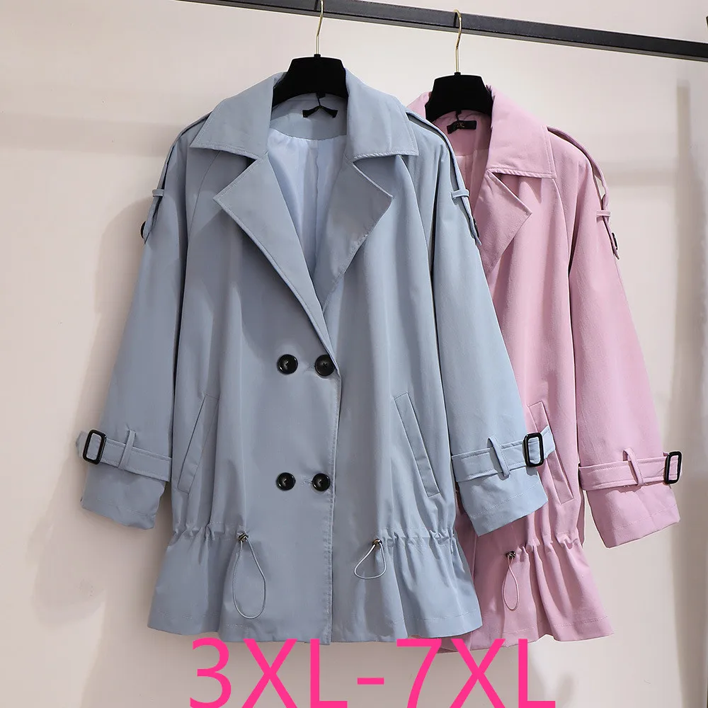 Новинка осенне-зимняя женская одежда ветровка куртка большие свободные длинные