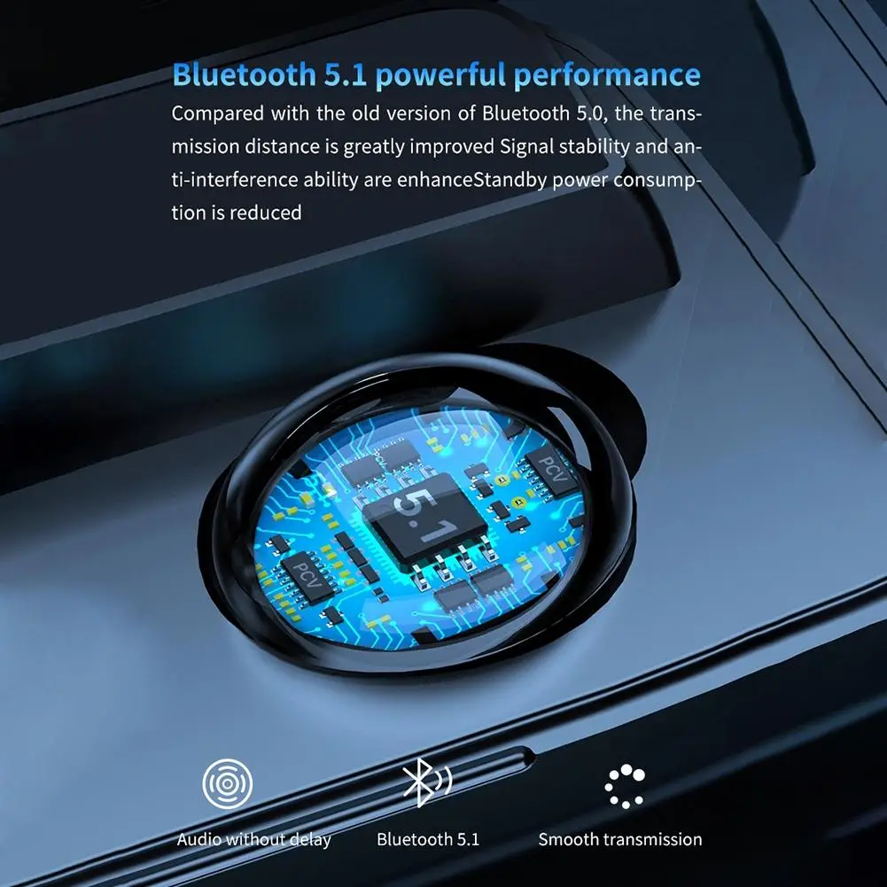 Bluetooth-гарнитура M9 TWS 2000 мА ч водостойкая | Электроника