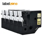 5 шт., 45813  D1 19 мм, принтеры для этикеток черного цвета на золоте, 34 ''W x 23 'L (19 мм * 7 м) D1 45813 для производителей этикеток Dymo