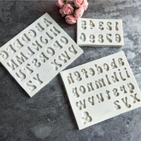 capital letter number silicone mold fondant cake cookies jelly decoration tool chocolate candy kitchen baking mold