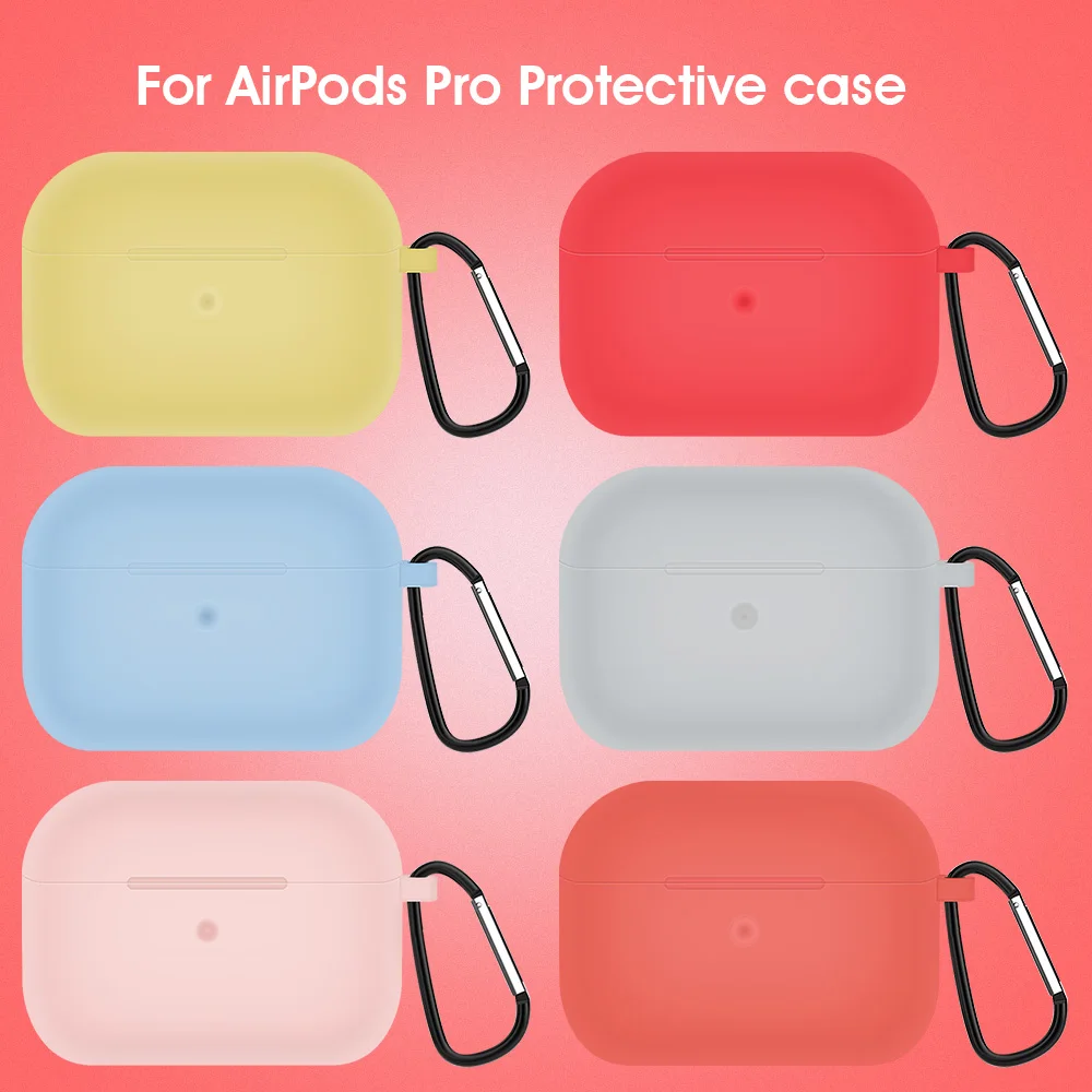 

Silicone Case Earphones For Airpods Pro Protective Cases For Apple Airpods 3 2019 Earphone Charging Box Cover For Air pods Pro