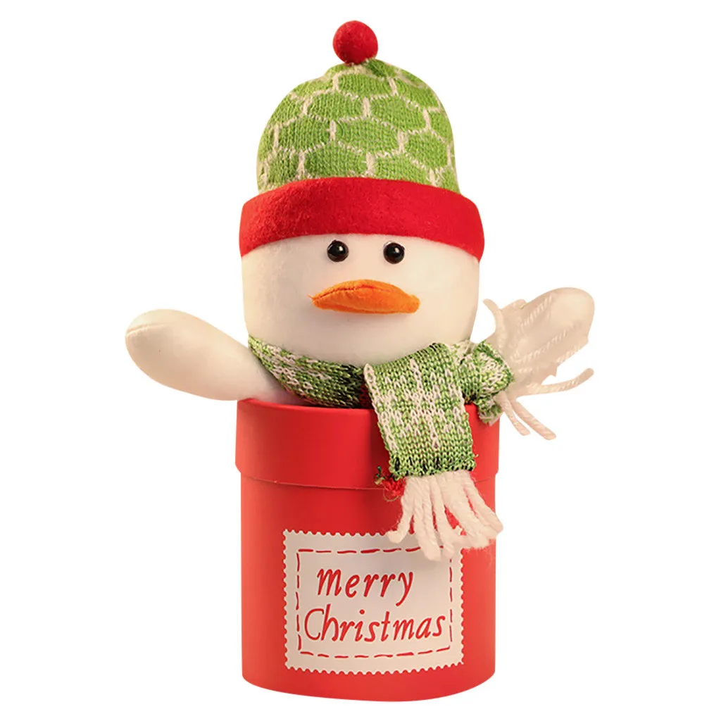 Рождественский снеговик/Санта Конфета Подарочная коробка плюшевые куклы