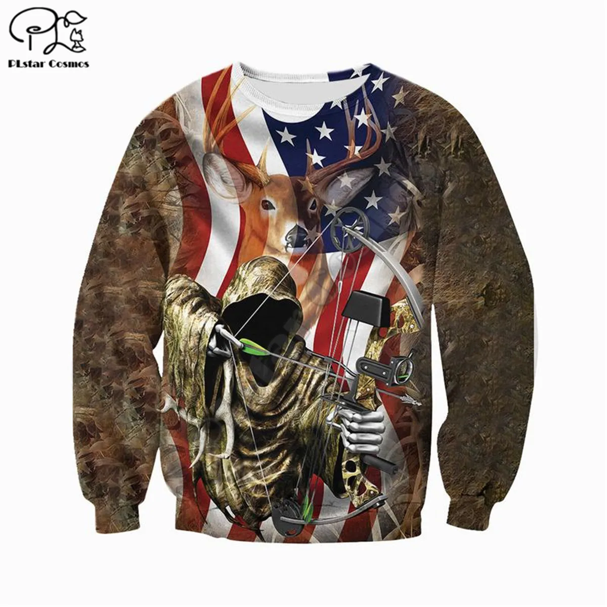

Fashion Deer Hunting hoodies 3D printed Sweatshirt Hoodie Harajuku Autumn Streetwear women for men Casual Tracksuit