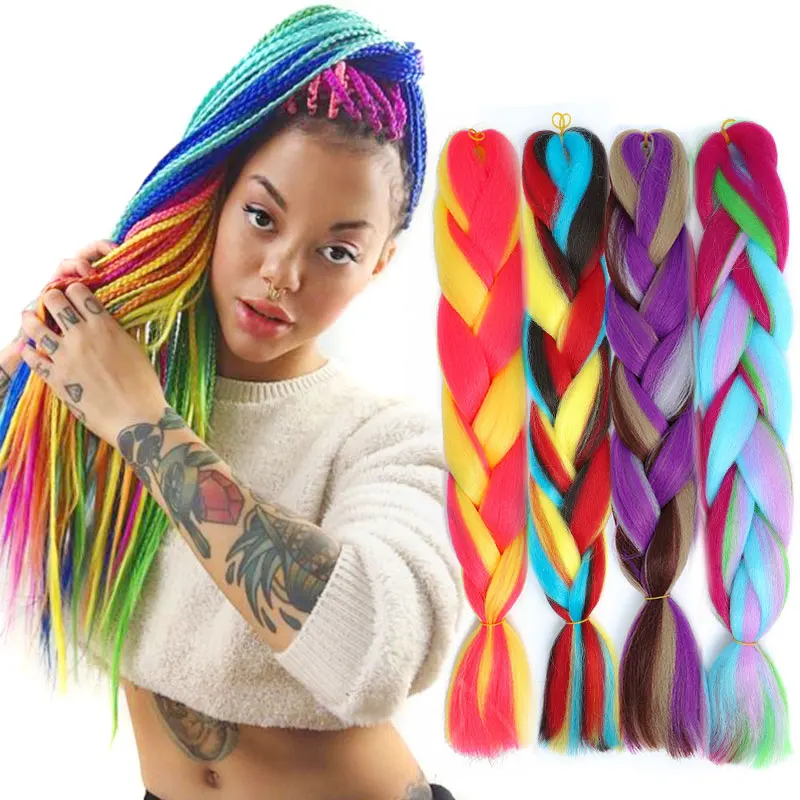 105 цвет 24 дюйма афро Омбре плетение предварительно растягивается для коробки