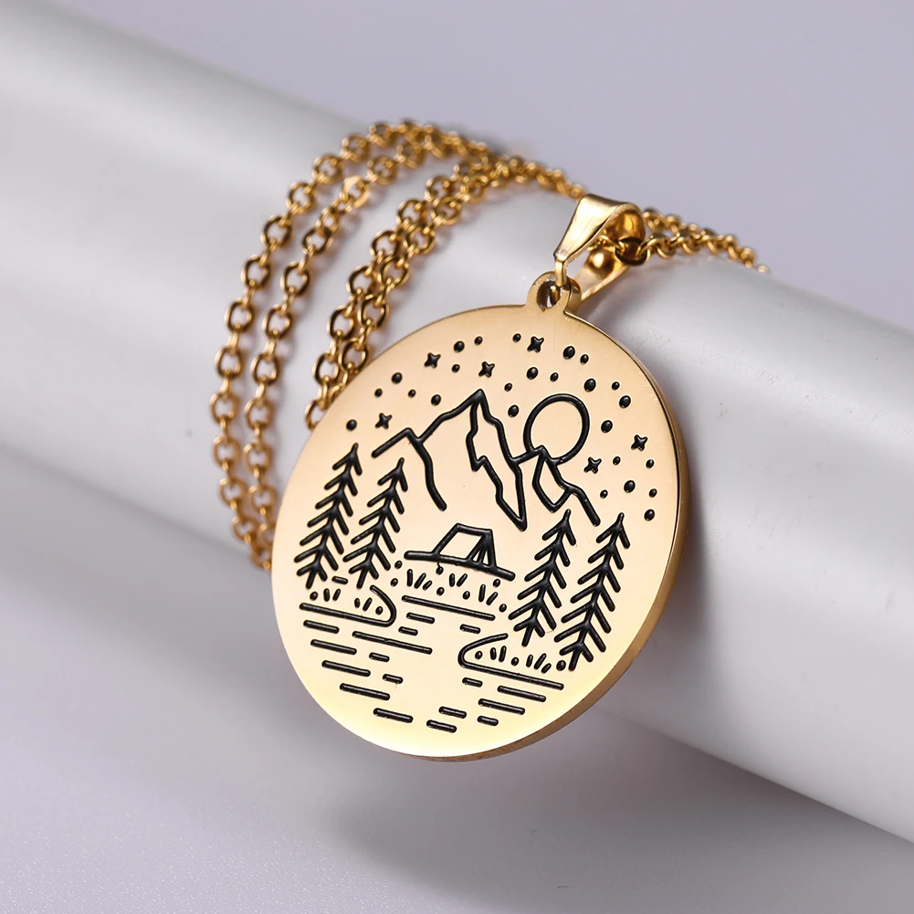 Женская цепочка из нержавеющей стали Viking Vicca золотистого цвета с 24