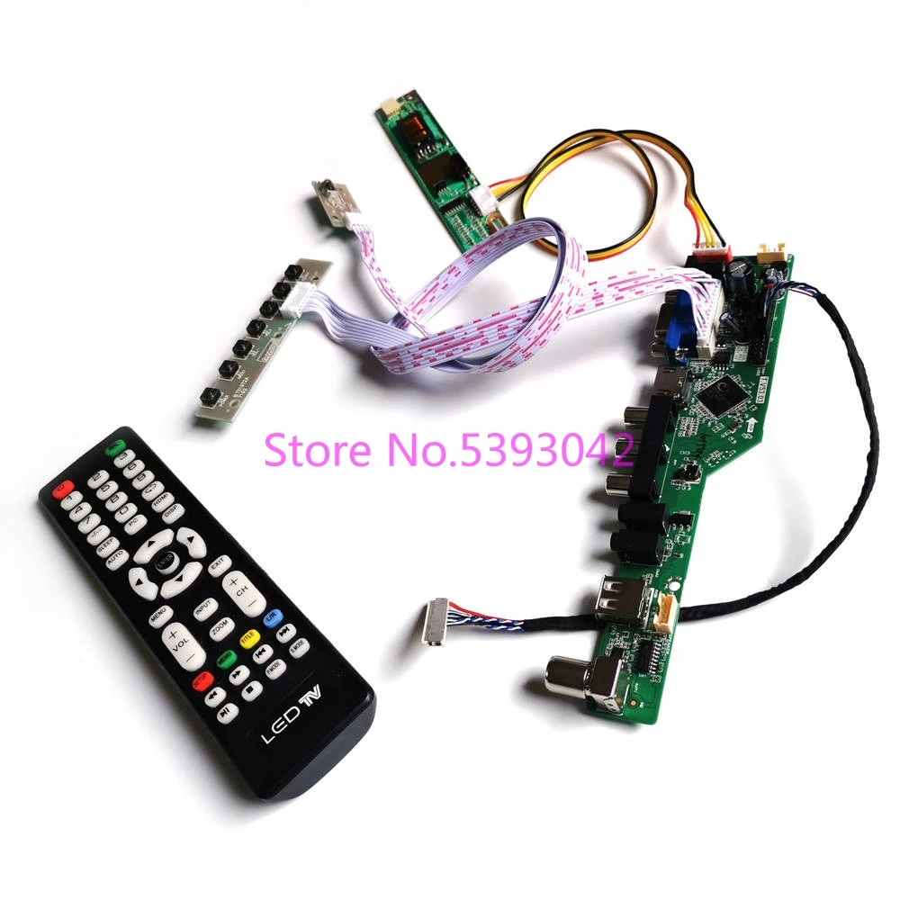 

Fit LTN170X2-L01/L02/L03 1CCFL 1440*900 Remote TV VGA AV USB analog signal 30-Pin LVDS LCD display controller board DIY kit