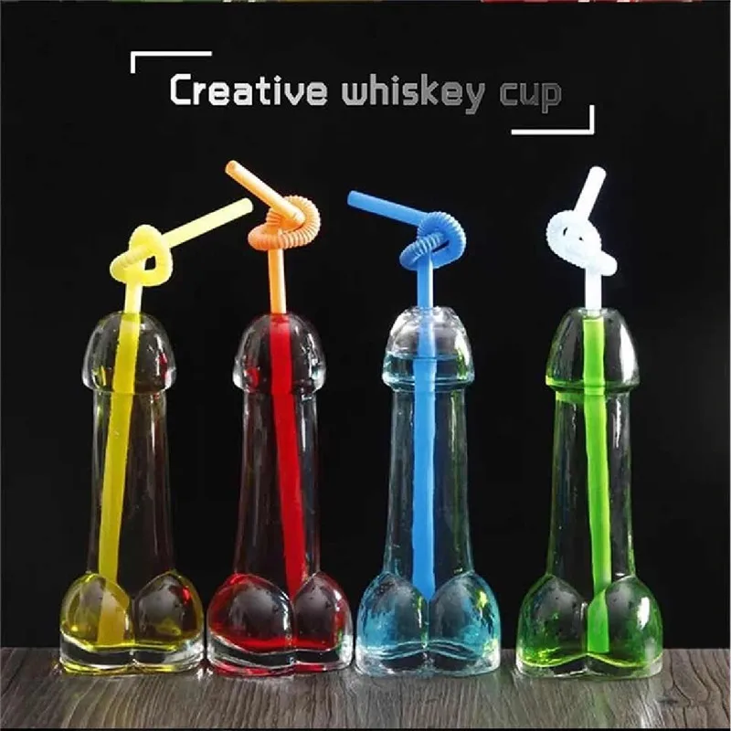 150ml Wine Glass Cup Penis Shaped Shot Creative Cocktail Mug Cups For Bar KTV Night Show Parties Couples Gifts | Дом и сад
