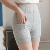 safety short pants women seamless lace with pocket summer stretch shorts boxer underwear brief tights lingerie hot short pants