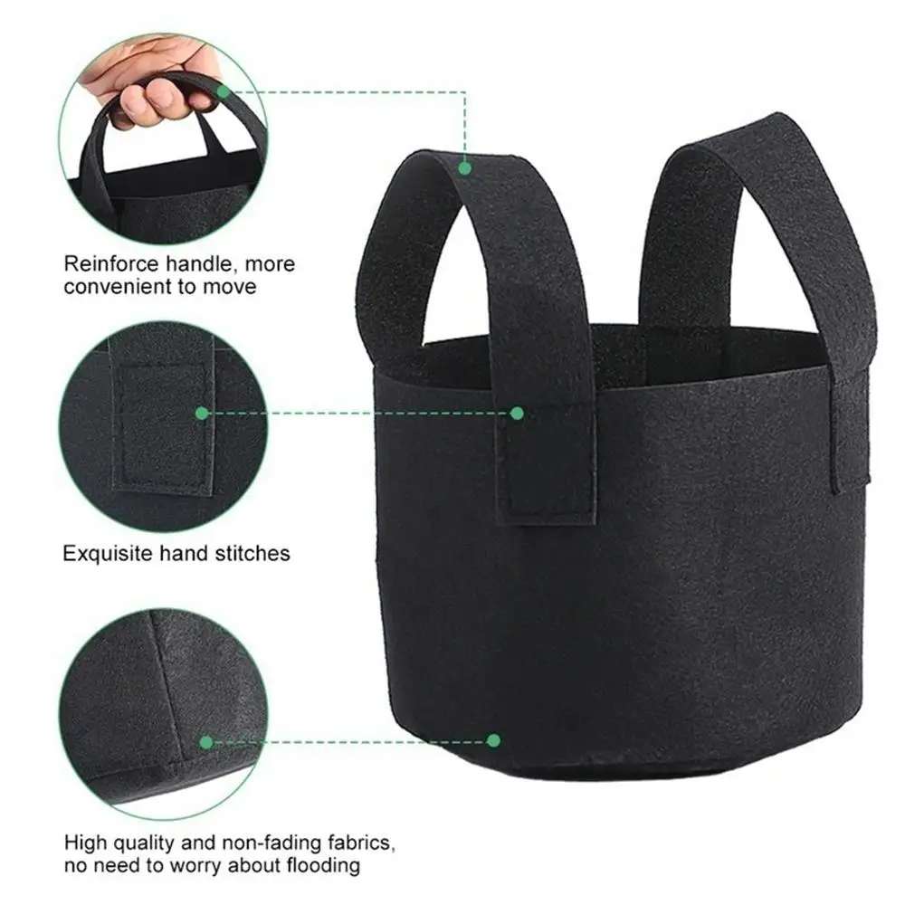 SOLEDI черный креативный растительный мешок цветок горшок для овощной рассады сад