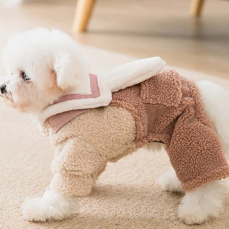 

Winter Dog Jumpsuit Puppy Small Dog Clothes Pajamas Yorkshire Pomeranian Clothing Poodle Bichon Schnauzer Pet Outfit