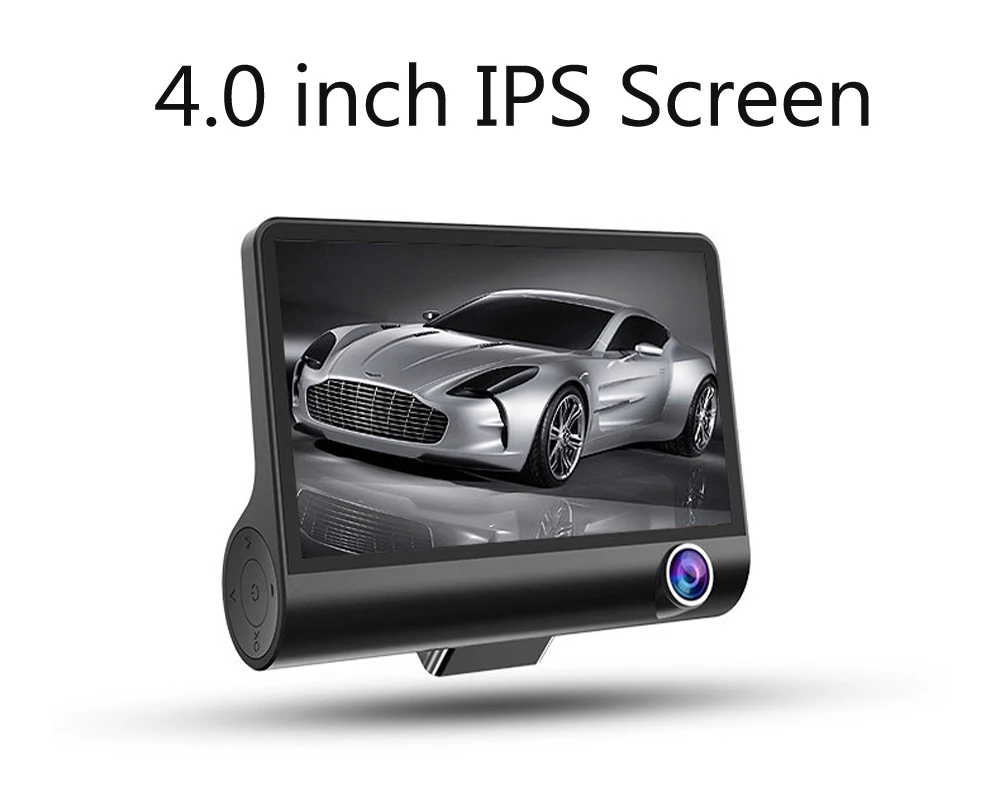 Видеорегистраторы для автомобилей 3 Камера s объектив 4 0 дюймов Dash Двойной с