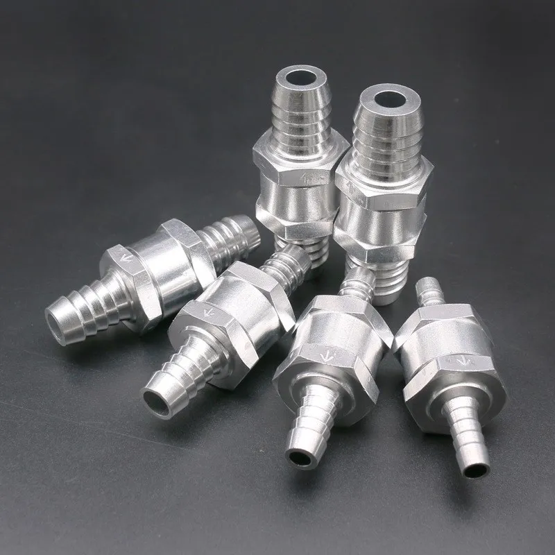 1Pcs Check Valve Aluminum Alloy Fuel One Way For Cars And Ships Suitable Carburetor 6/8/10/12/14/16MM | Обустройство дома