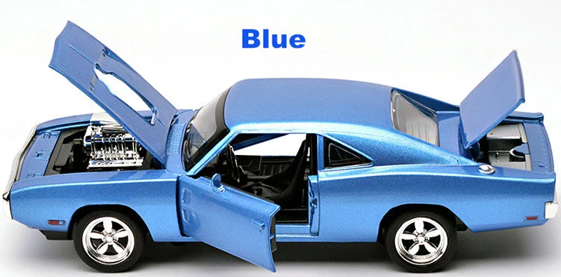 

4 Color 1:32 Scale Model Car Scale 1970 Dodge Charger Model Alloy Toy Cars Diecast Toys for Boy Kids gift