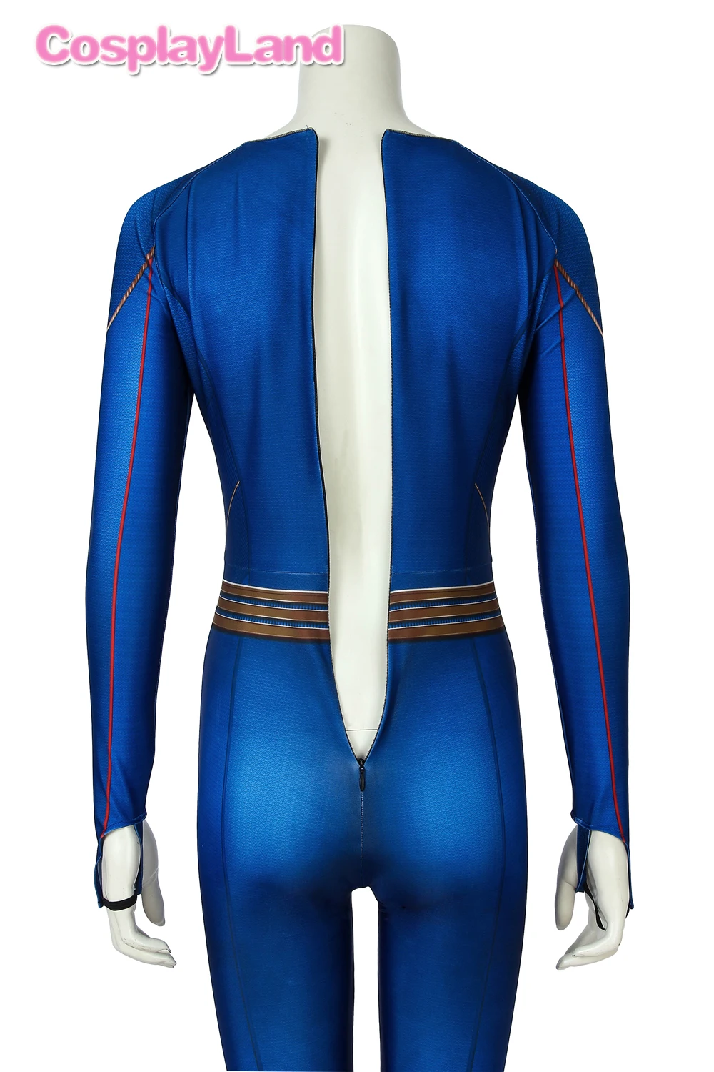 3D Супергерл сезон 5 костюм Kara Zor-El Danvers Косплей Суперженщина комбинезон костюмы на Хэллоуин для Womloak Синий боди