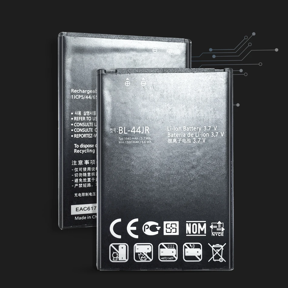 Высококачественный аккумулятор 1500 мАч для LG P940/Prada 3 0 Prada K2 SU540 SU800 D160 L40 BL 44JR