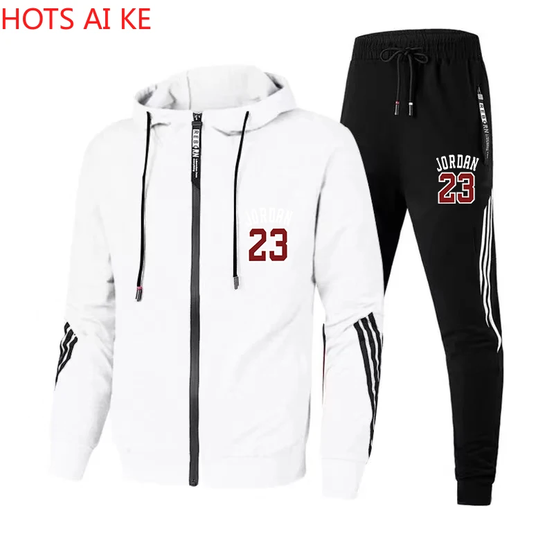 

Fashion Brand Men's Tracksuits Casual Zipper Jacket Couple Sports Slim Suits Male 2pcs Gym Fitness Spring Autumn Suit