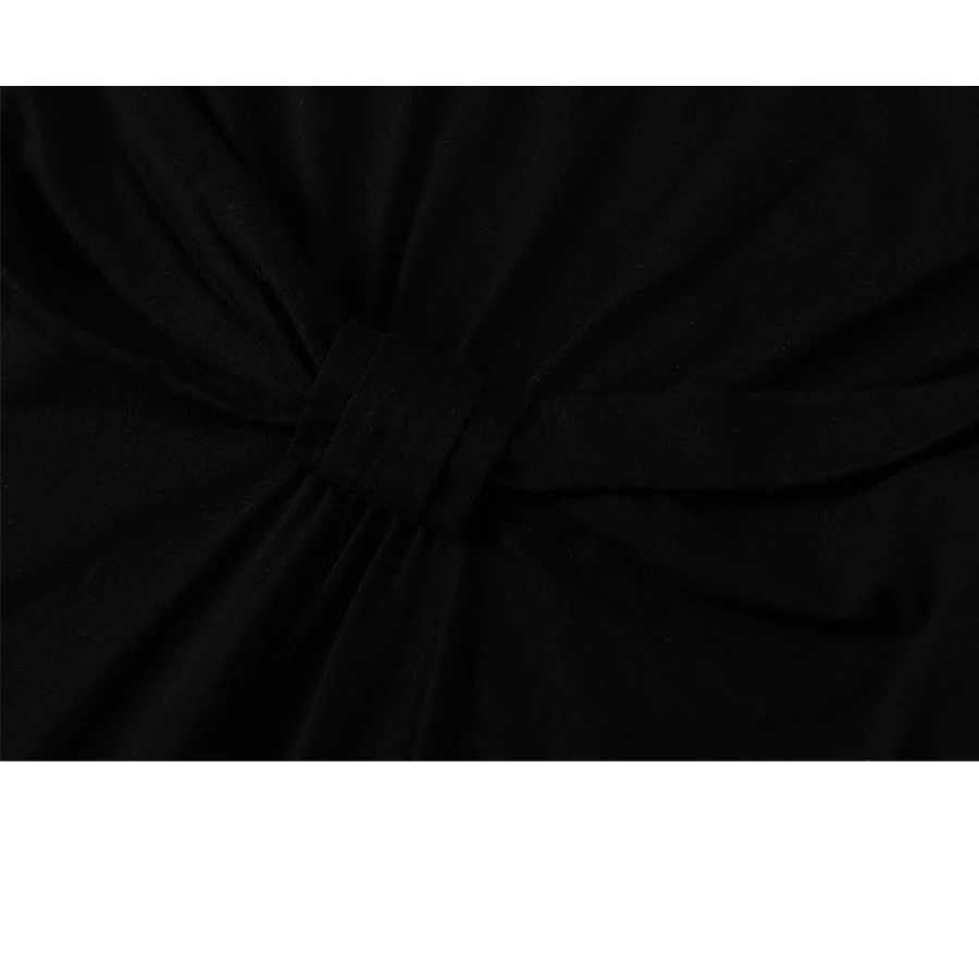 

21 Summer Simple design Chest Bow Dress Color Contrast Slim Buttocks Short skirt lady dress women summer