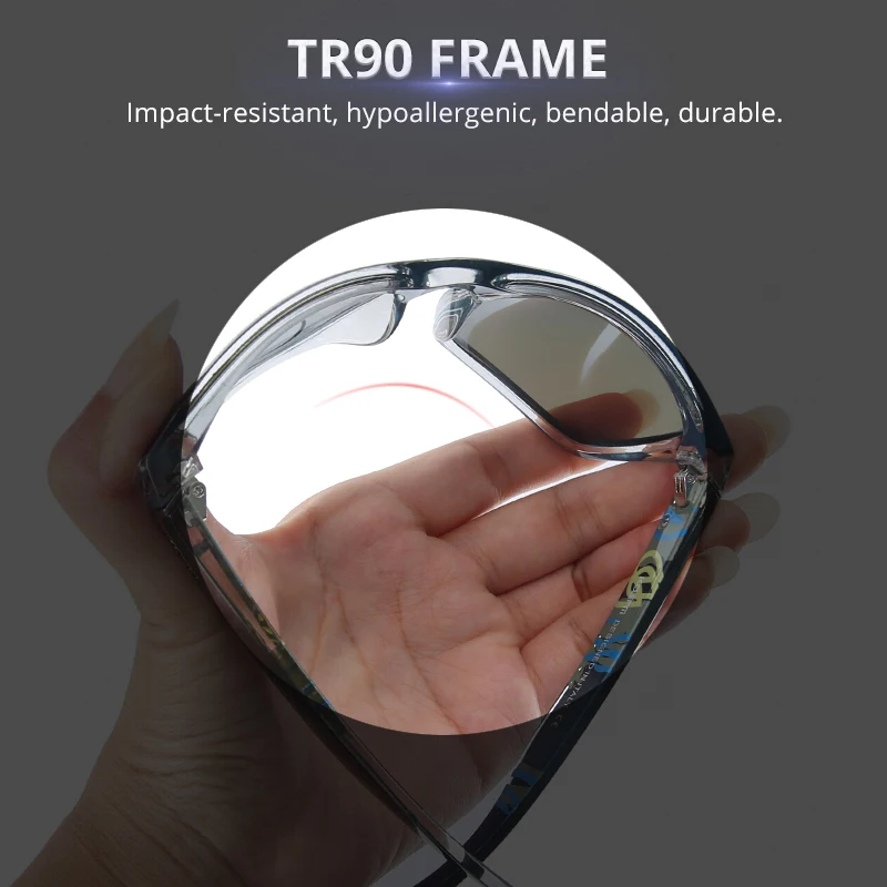 KDEAM High-end Square Polarized Sunglasses Men PA12 TR90 Frame 1.1mm Thickness Lens Polarizing Men's Glasses CE | Аксессуары для