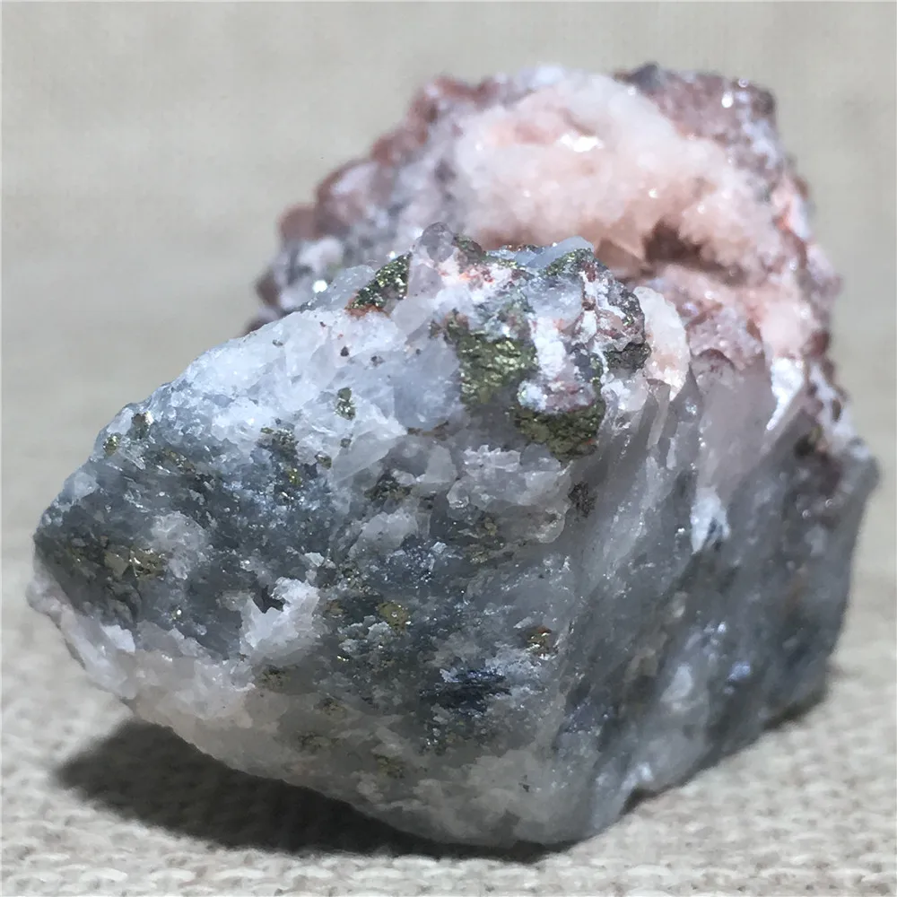 

Natural Stone And Crystals Healing Raw Pyrite Symbiont Lrregular Point Quartz Ornament Energy Treatment Specimen Room Decoration