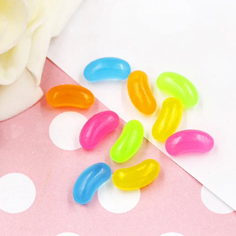 20 шт. имитация цветных желейных бобов подвески для слайма добавки глины сделай