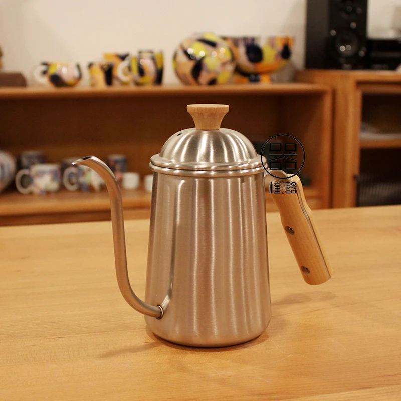値段 ステンレス鋼コーヒーポットアウトドアキャンプキッチンポータブルグースネックアクセサリーコーヒーポットツール勒デカフェエスプレッソメーカーEA6KFH