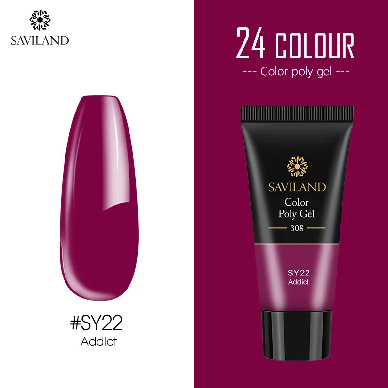 30ml SY22 SAVILAND Блестящий полигель 30 мл 15 мл Блестящий блестящий гель камуфляж УФ-гель для наращивания ногтей полноцветный дизайн - Цвет: 30ml SY22