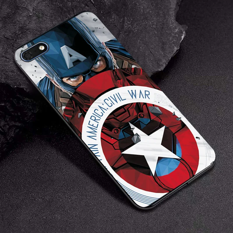 TPUBLK636 Чехол Marvel Hero для huawei Y5 Lite DRA-LX5, силиконовый чехол для huawei Y5 Lite Y5 Y5 Prime 5,45 '', черные чехлы из ТПУ - Цвет: TPUBLK636