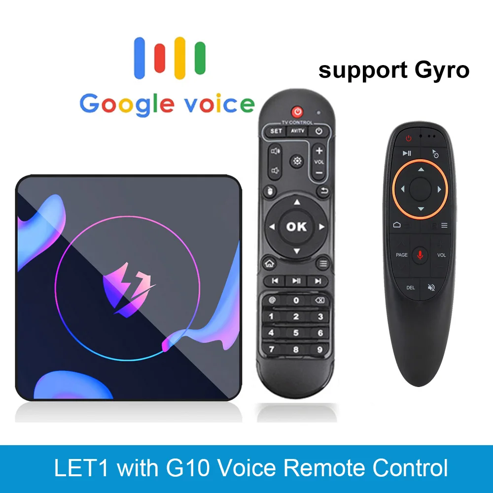 LEMADO LET 1 Android tv Box RK3318 Четырехъядерный 4G 64G HDMI 2,0 USB 3,0 Поддержка 2,4G& 5G Wifi 4K Netflix YouTube tv Box Android 9,0