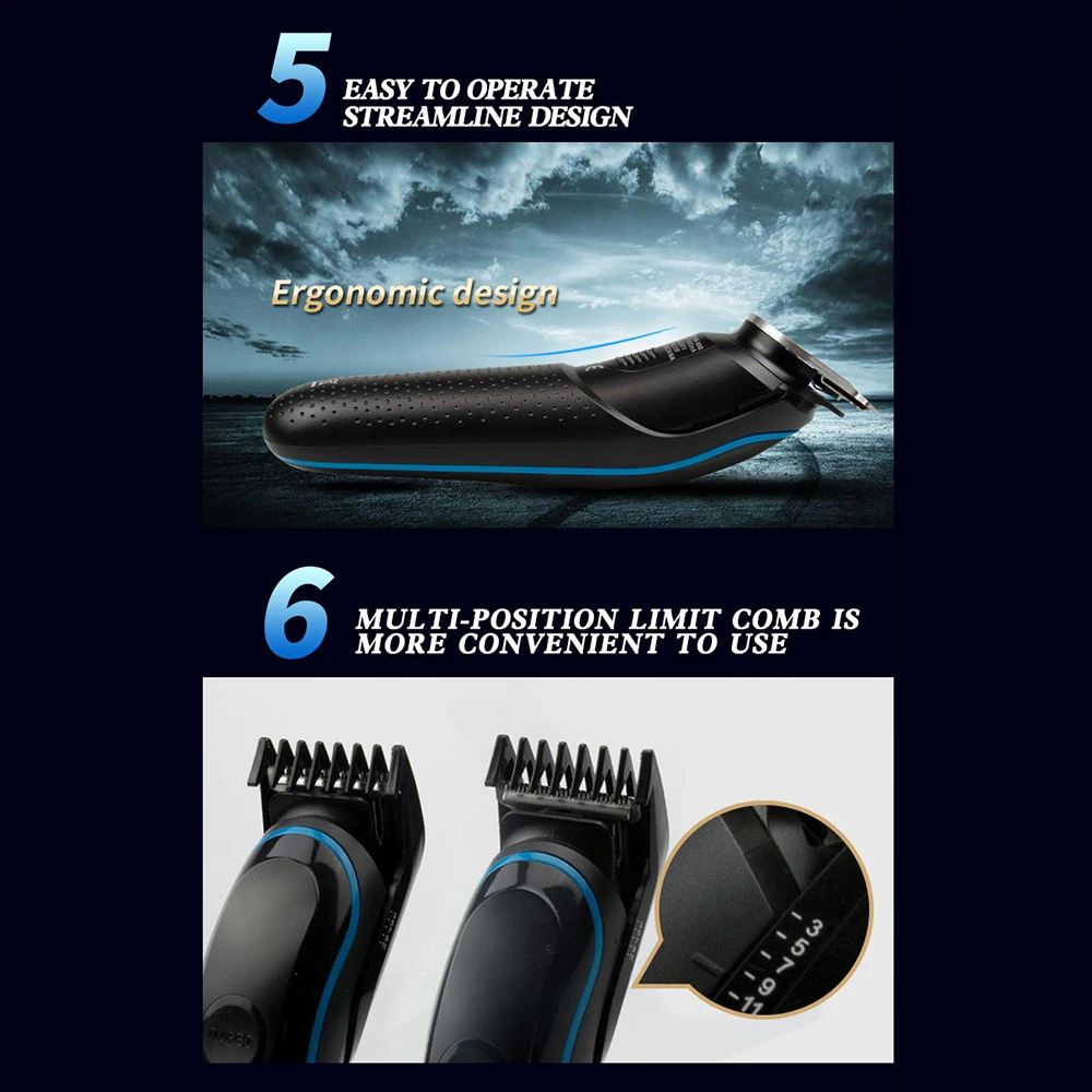 5 в 1 профессиональный триммер для волос носу мужчин перезаряжаемая бритва