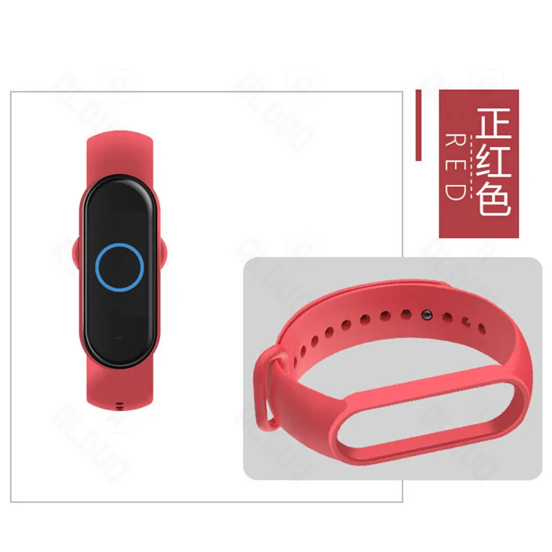 Ремешок силиконовый сменный для Xiaomi Mi Band 5 ТПУ цветной браслет Amazfit | Электроника