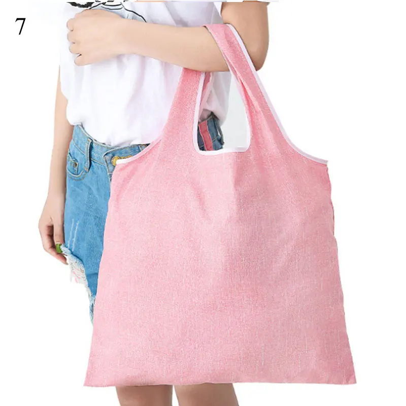 

Reusable shopping Bags Large size Eco Tote Bag Ladies Travel Storage Bag Foldable Canvas Grocery Bag Ladies Shopping Pouch