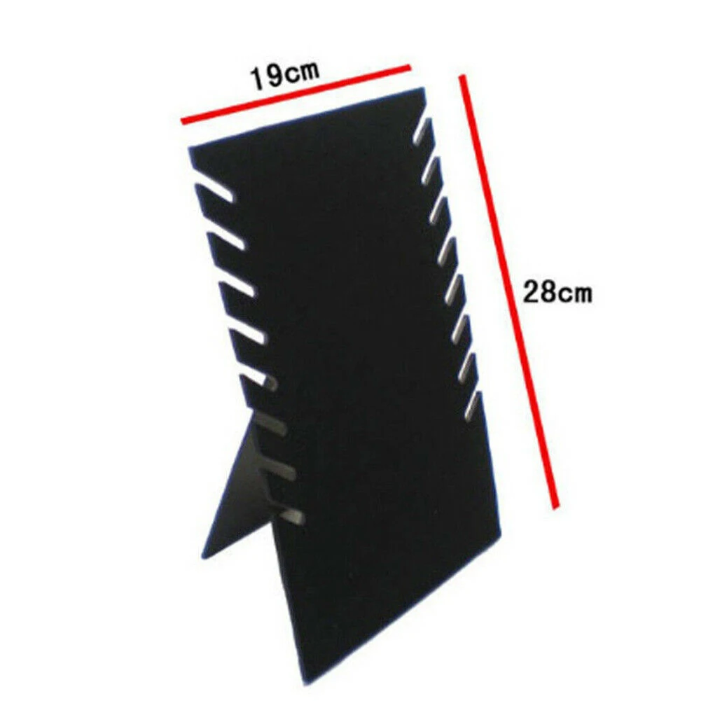 

Jewelry Shelf Organizer Necklace Bracelet Freestanding Fashion Rectangle Shops Assembled Chain Flocking Board Display Holder