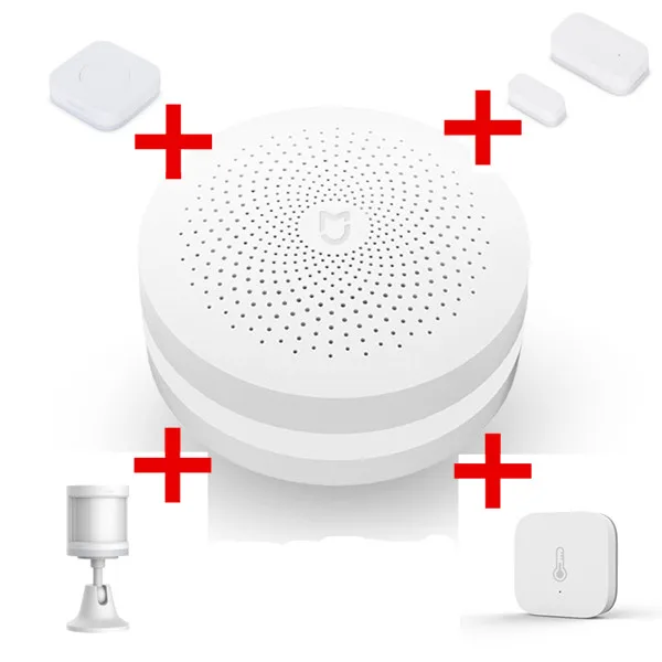5 in 1 as picture Xiaomi Aqara комплекты умного дома Mijia концентратор Датчик окна двери человеческого тела настенный выключатель влажности Датчик воды двусторонний модуль Aqara концентратор - Цвет: 5 in 1 as picture