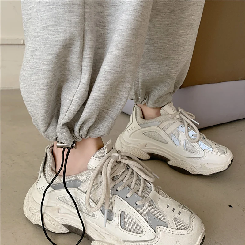 

Winter Women Plus Velvet Warm Sweatpants Lady Wide Leg Loose High Waist Cropped Slacks Female Slim Harem Trousers Big Size 4XL