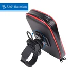 Держатель для телефона на мотоцикл, регулируемая подставка для iPhone X, Samsung, GPS, велосипед, обновленная водонепроницаемая сумка