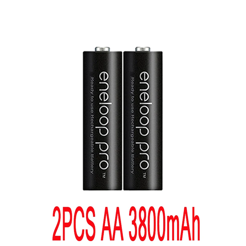 AA2pcs AA батарея основная батарея Pro AA 3800 MAH 1,2 V Ni-MH камера игрушка Подогрев перезаряжаемая батарея+ зарядное устройство - Цвет: AA2pcs