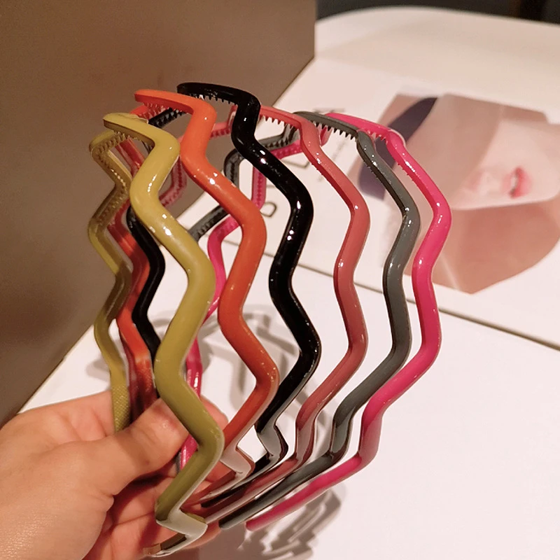 Женская Нескользящая повязка на голову ярких цветов милый тонкий обруч для волос